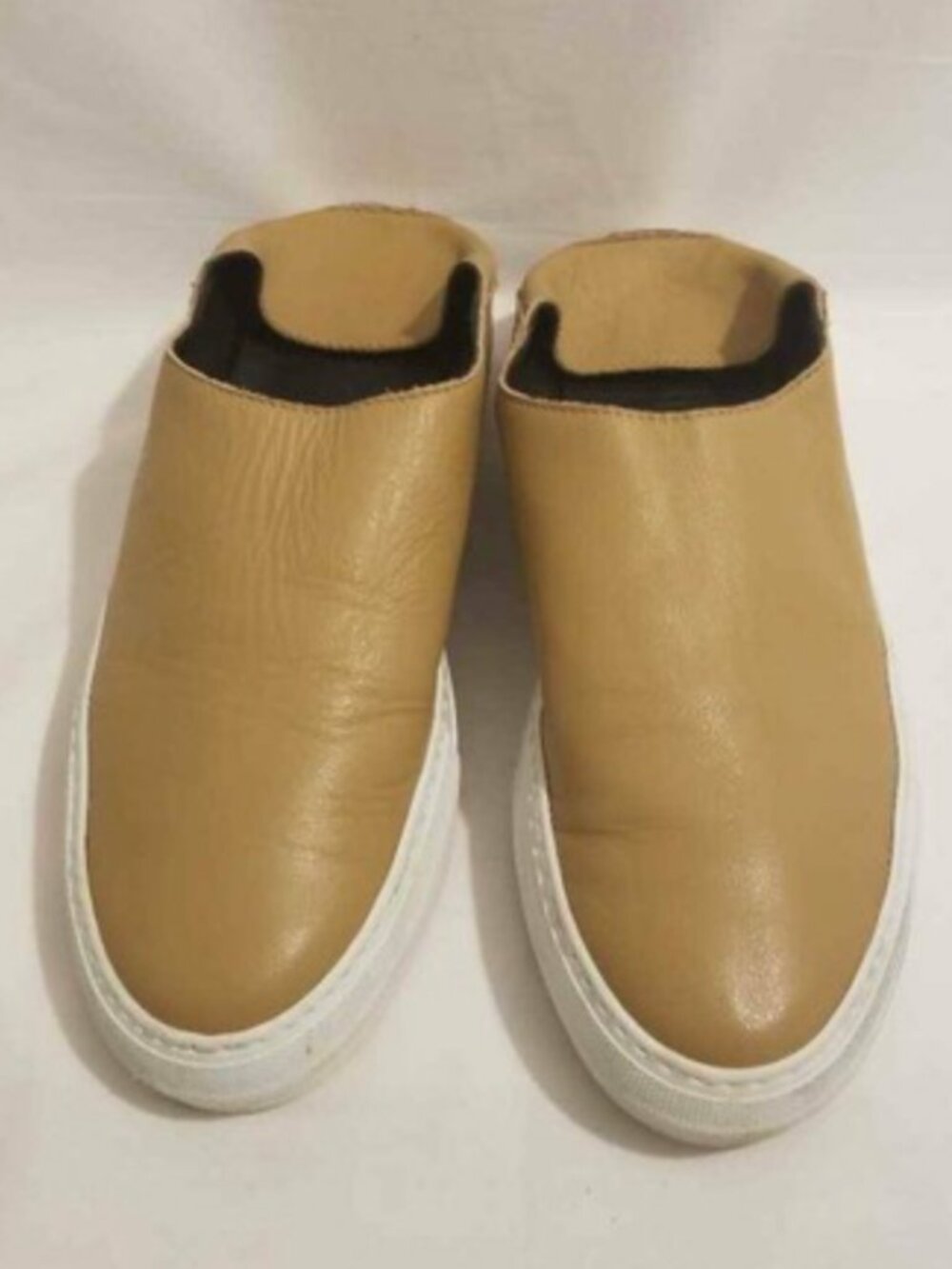 Tibi leather slip on shoes